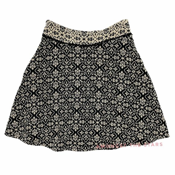 Free People Carpet Bag Black Jacquard Mini Skirt - Picture 12 of 12